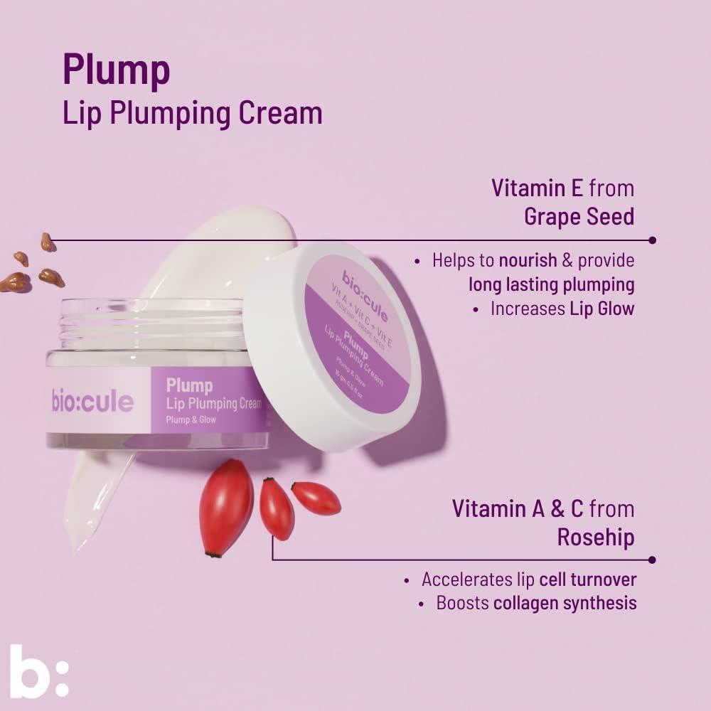 Biocule Plump Lip Plumping Cream : Vit A + Vit C + Vit E 15gm