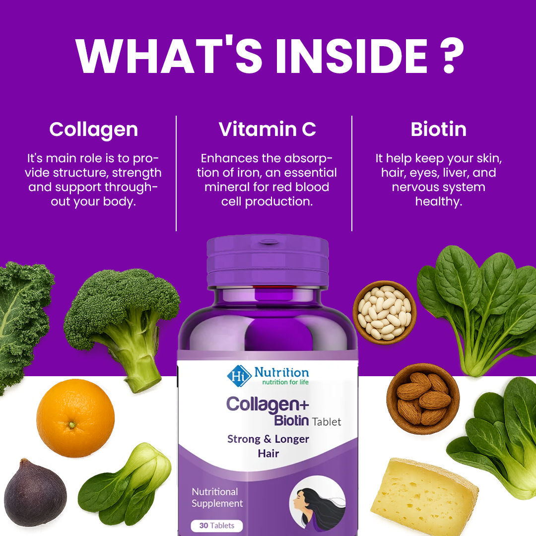 Hi nutrition collagen+ Biotin 30 tablets