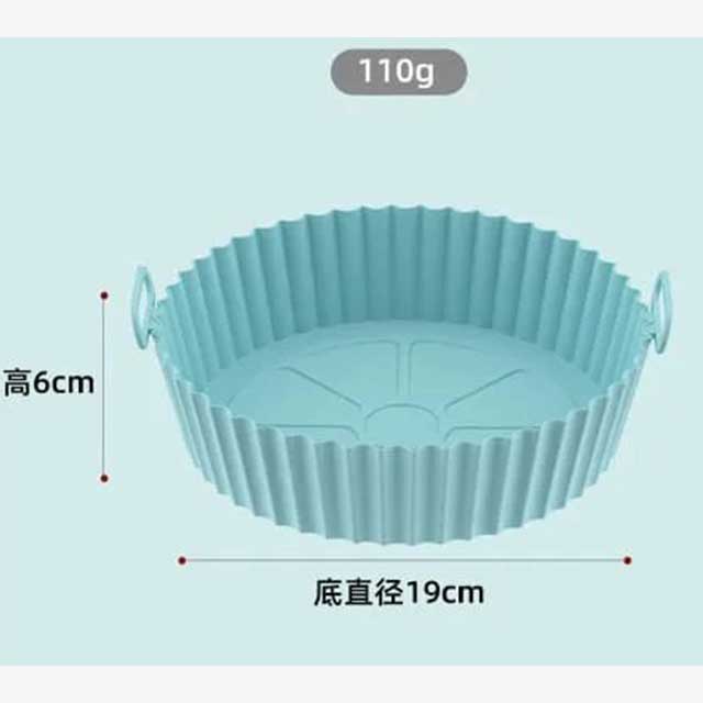 Silicone Tray for Air Fryer with Handle - Non-Stick, Heat-Resistant Cooking Tray for Easy Food Preparation & Cleanup