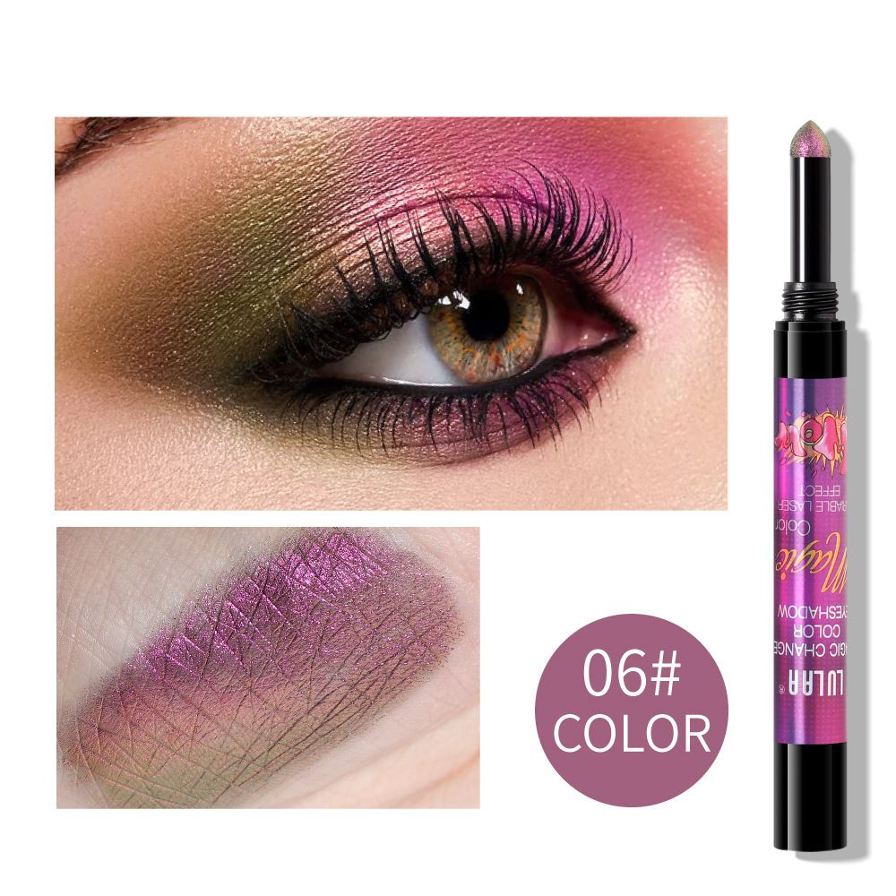 Colorful Pearlescent Eyeshadow Stick Gradient Sequins Metallic Shiny Eyeshadow