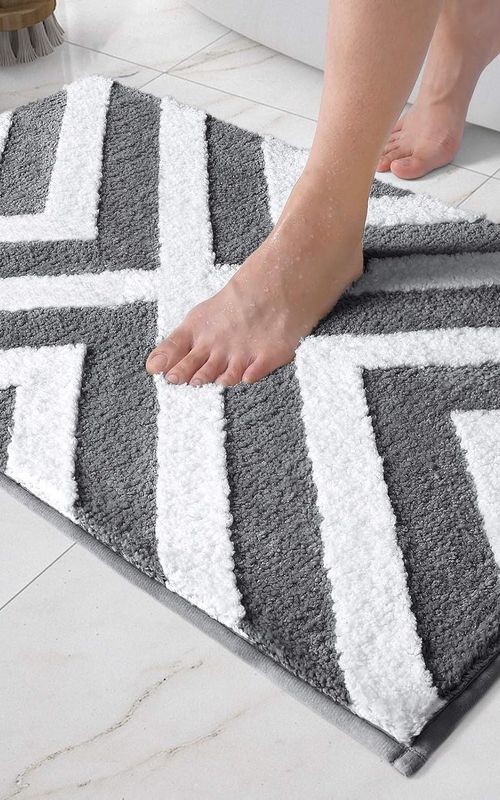 AIESY® Beautiful Luxury Rectangle Quick Dry Bath Mat
