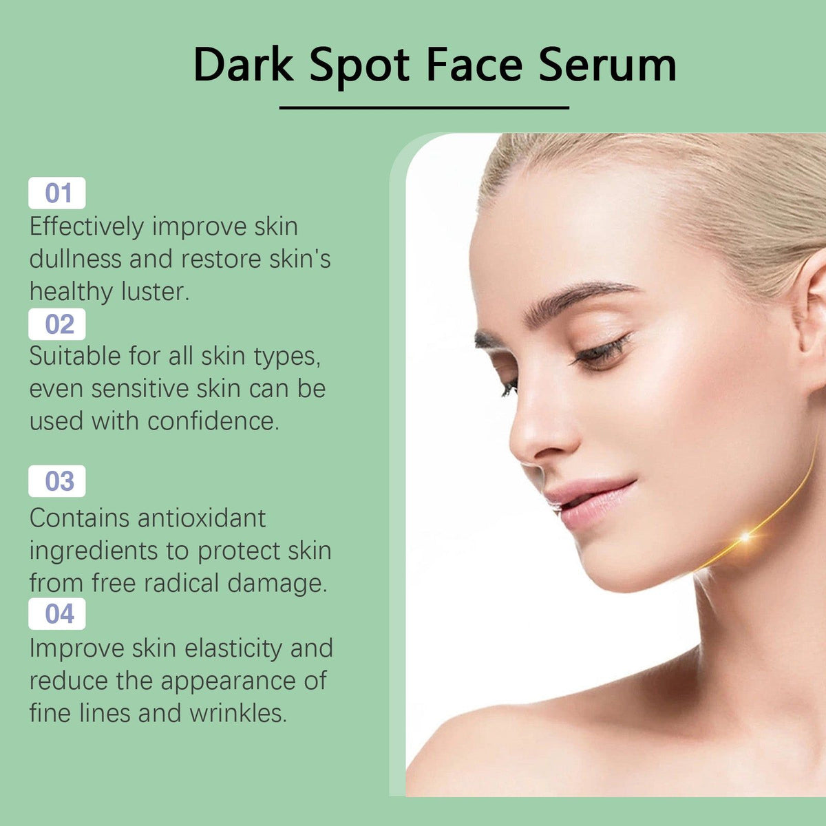 Brightening Facial Care Serum for Dark Spots, Pores, and Glowing Skin ,15ml