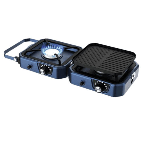 Green Lion 2 IN 1 Portable Camping Stove - Blue