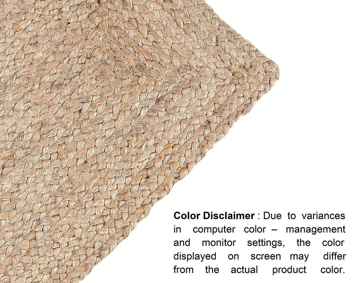 Farmhouse Jute Burlap Braided Reversible Table Runner