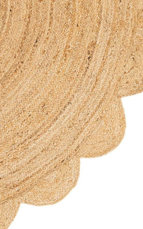 Handmade Braided Natural Jute Oval Shape Floor Area Rug-Floor Carpet Rug