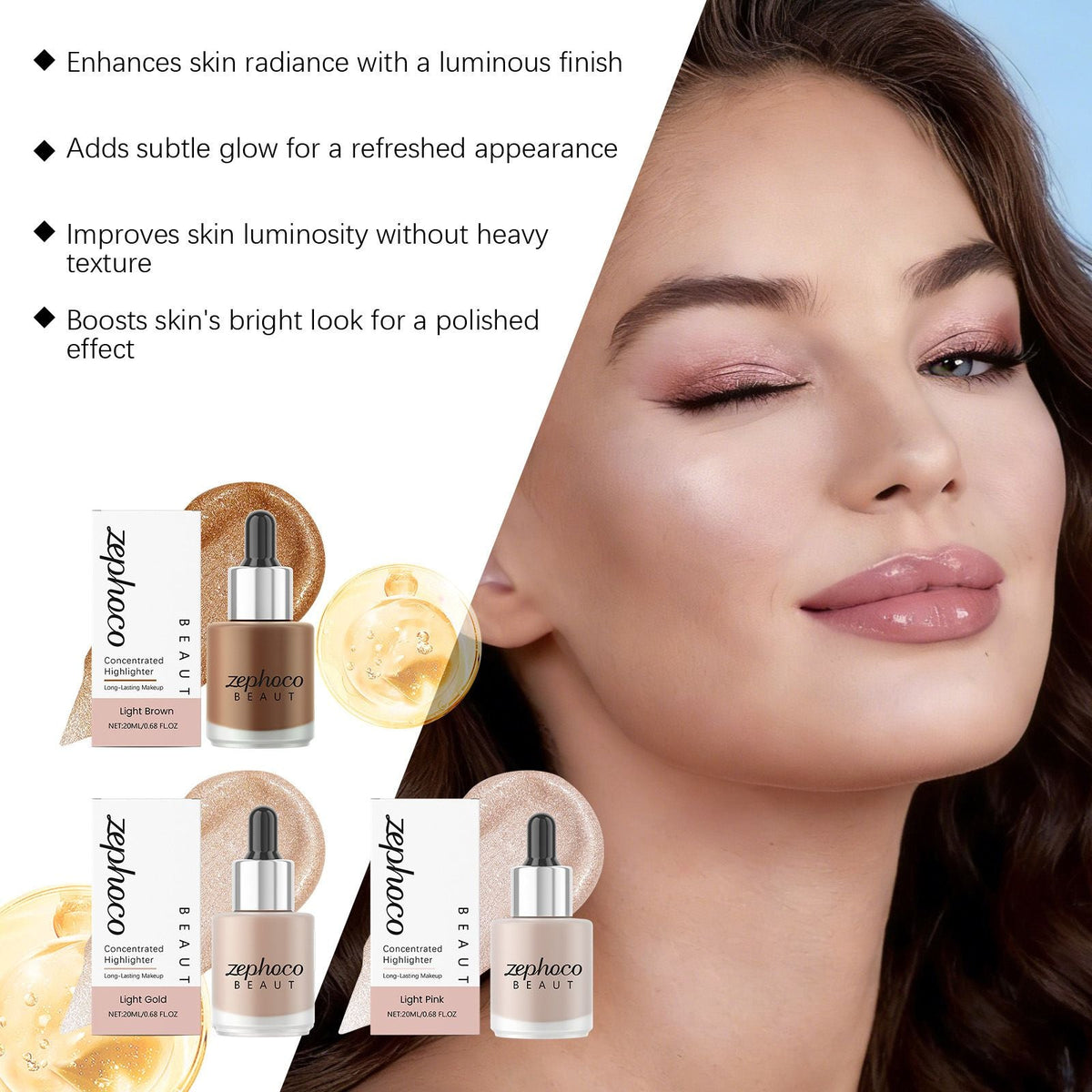 Liquid Highlighter & Contour Glow Drops 20ml