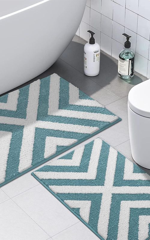 AIESY® Beautiful Luxury Rectangle Quick Dry Bath Mat