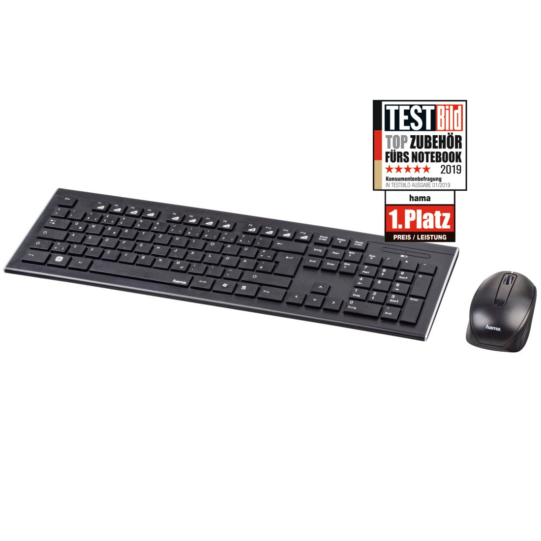 HAMA 182664 "Cortino" Wireless Keyboard/Mouse Set