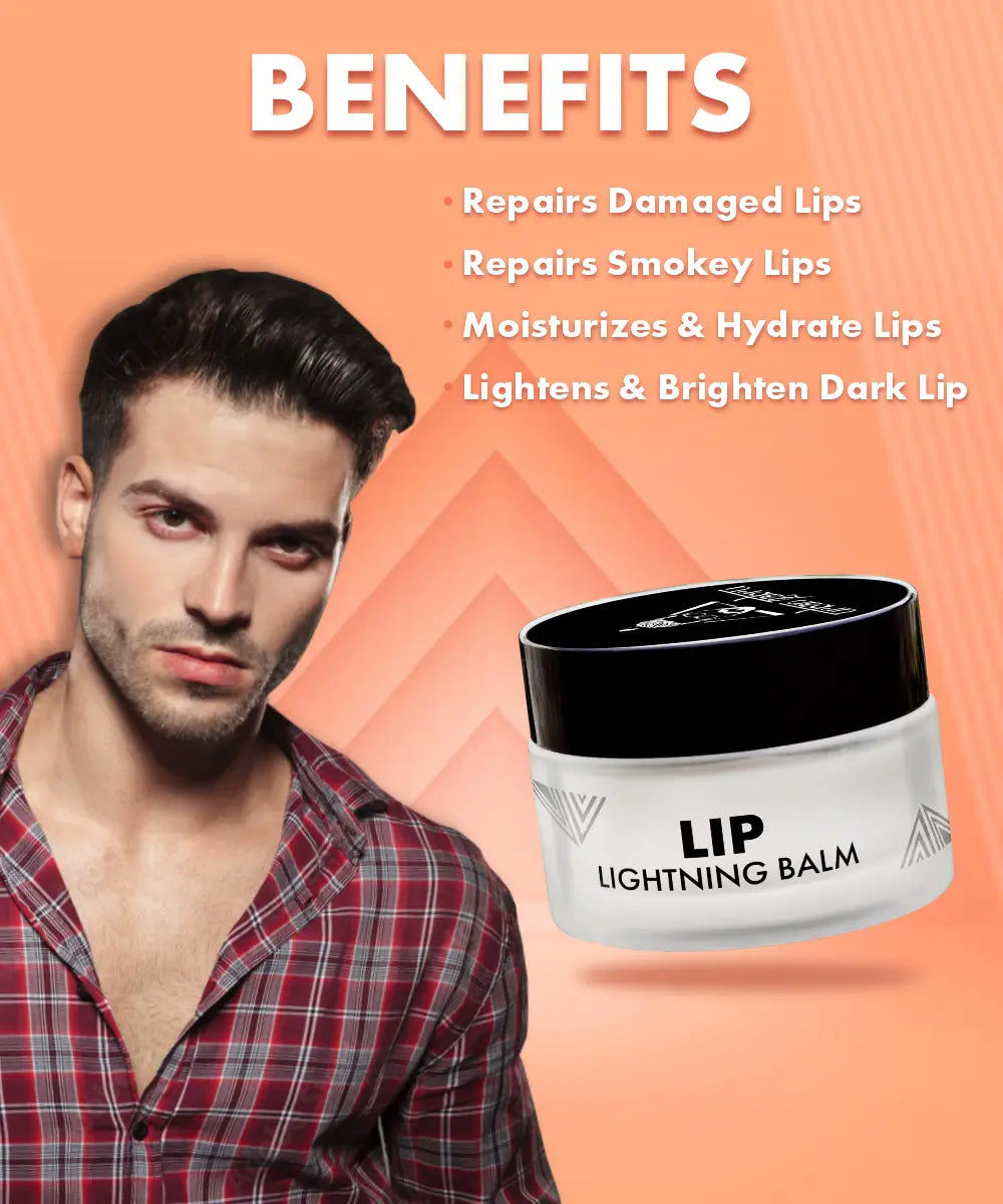 Urban Gabru Lip Balm For Lightening & Brightening Dark Lips with shea butter, beeswax & vitamin-E 20G