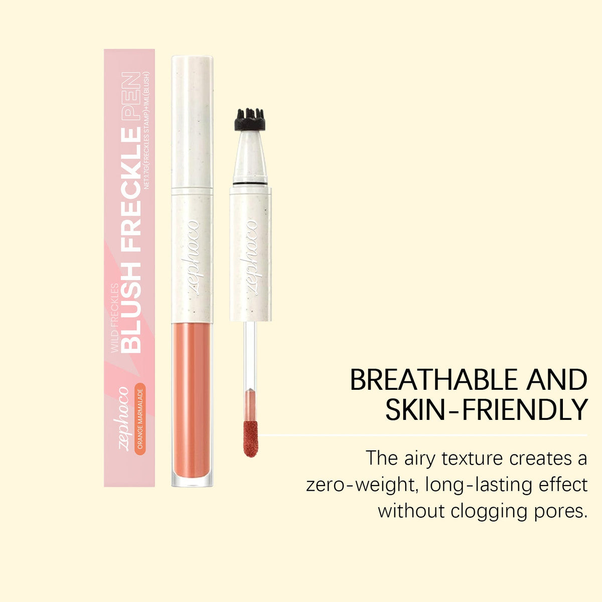 2-in-1 Liquid Blush & Freckle Stamp, Natural Beauty Products, Daily Makeup ,1.7g