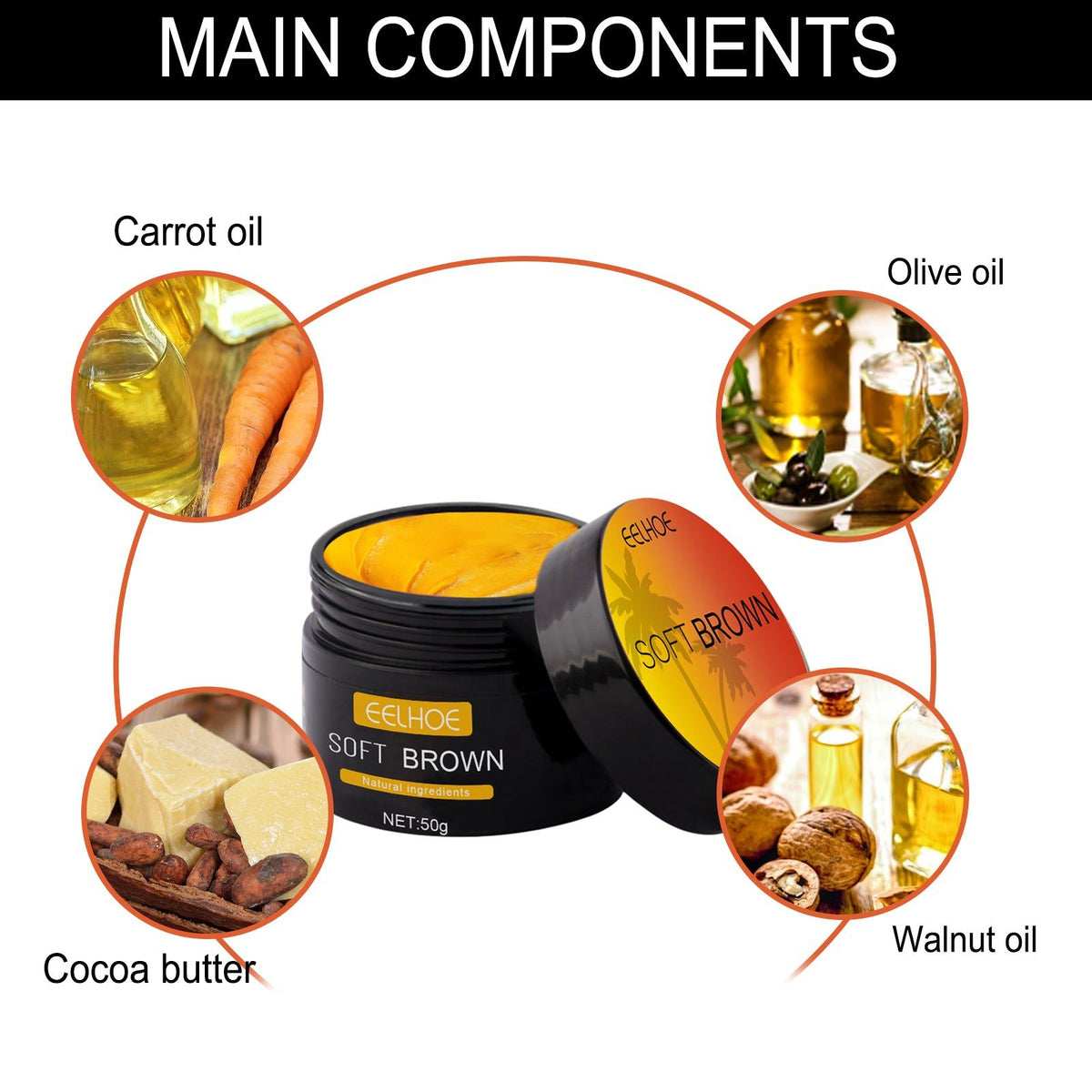 Create a Natural Summer Tan, Aloe Vera Darkening Cream, Sunbathing & Skin Repair ,50g