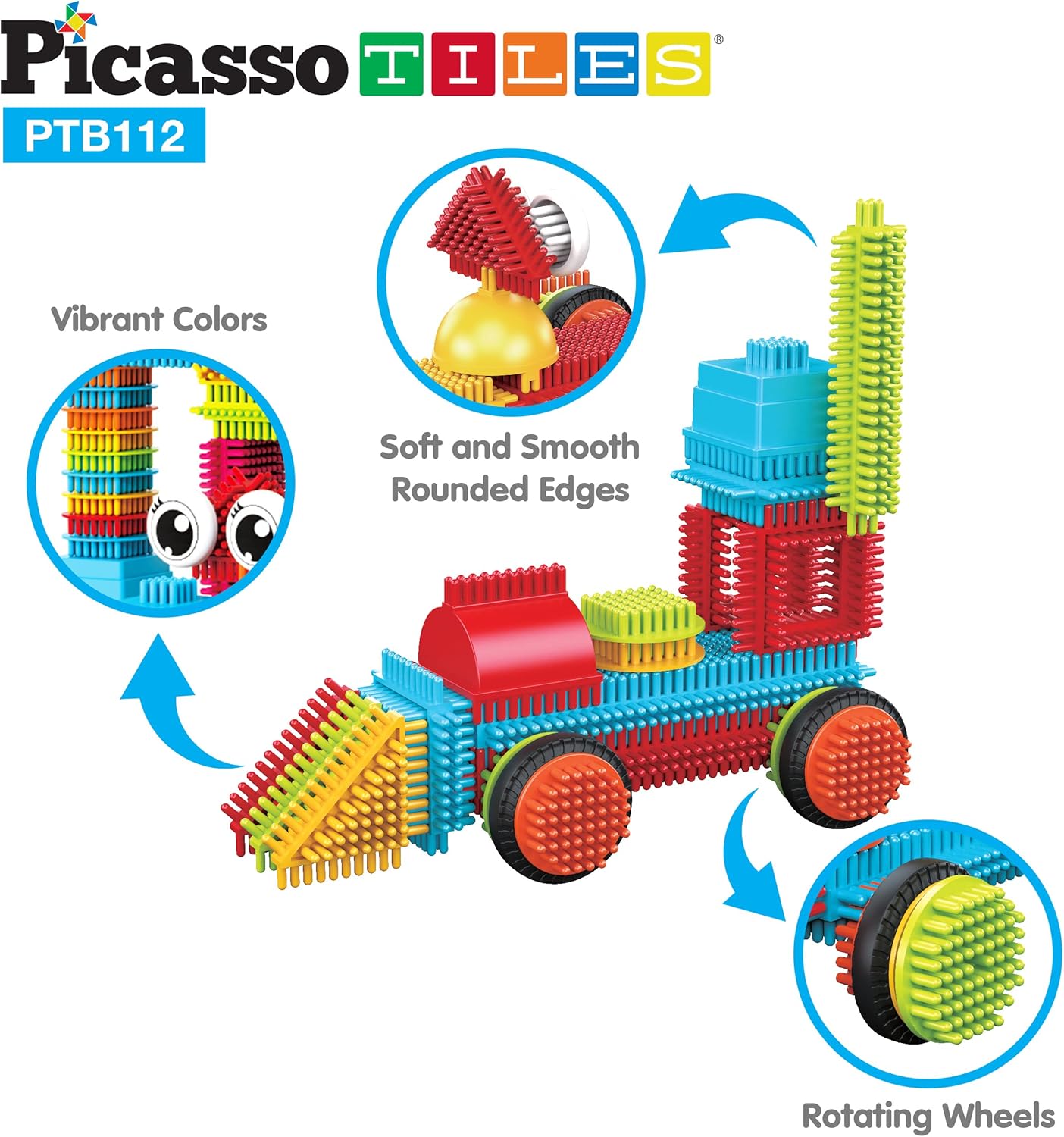 PICASSO MAG.BLOCKS HEDGHOG112PC AMZN EXC