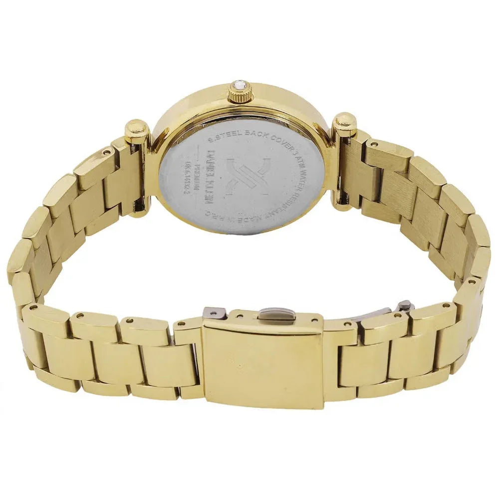 Daniel Klein Premium Gold Stainless Steel Sunray Dial Watch for Women, DK.6.14132-2