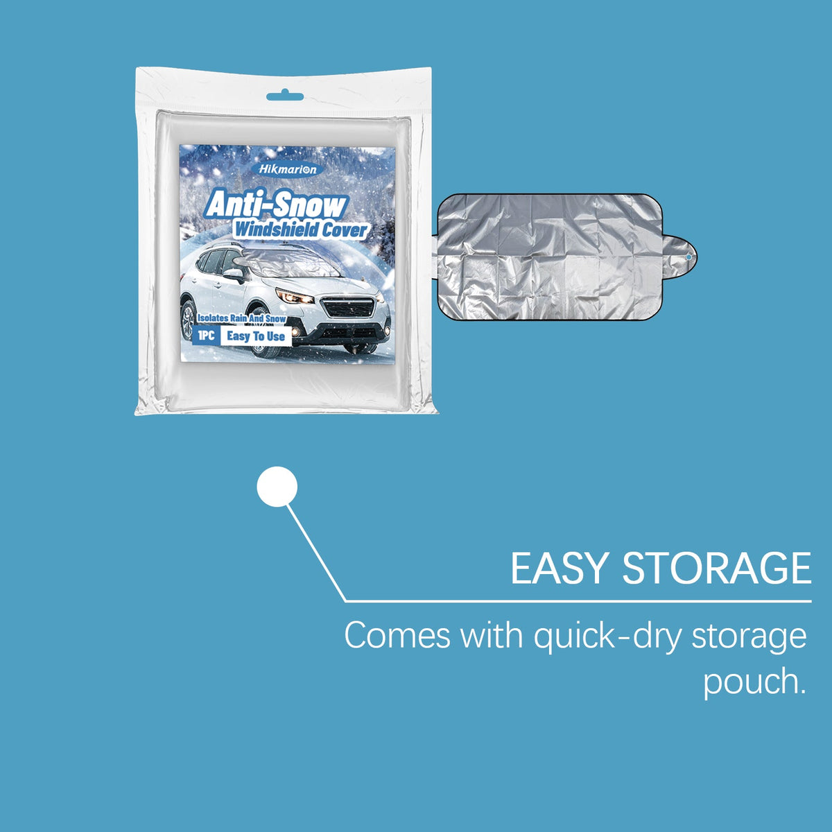 Car Snow Protection Cover, Windproof, Easy Install, Winter Shield ,1pcs