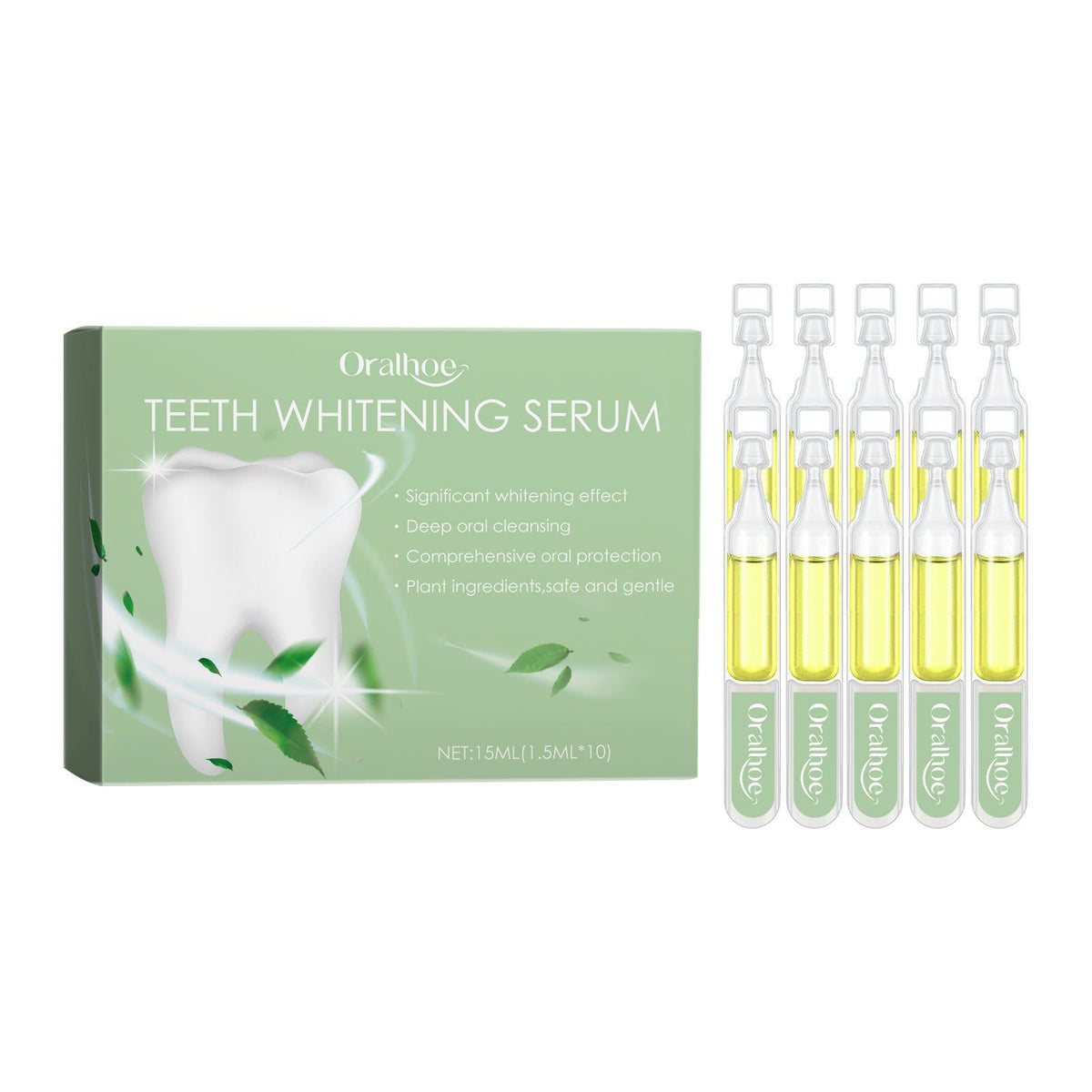 Brighten Your Smile with Teeth Whitening Serum, Remove Stains, Fresh Breath ,1.5ml*10pcs