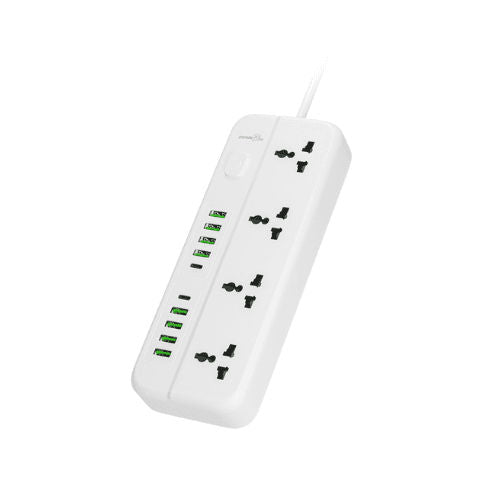 Porodo Blue 4 Universal Sockets Power Strip 3m