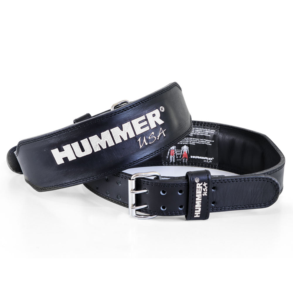 HMR USA Fitness 1993-01 Leather Belt Grey/Blk (M)
