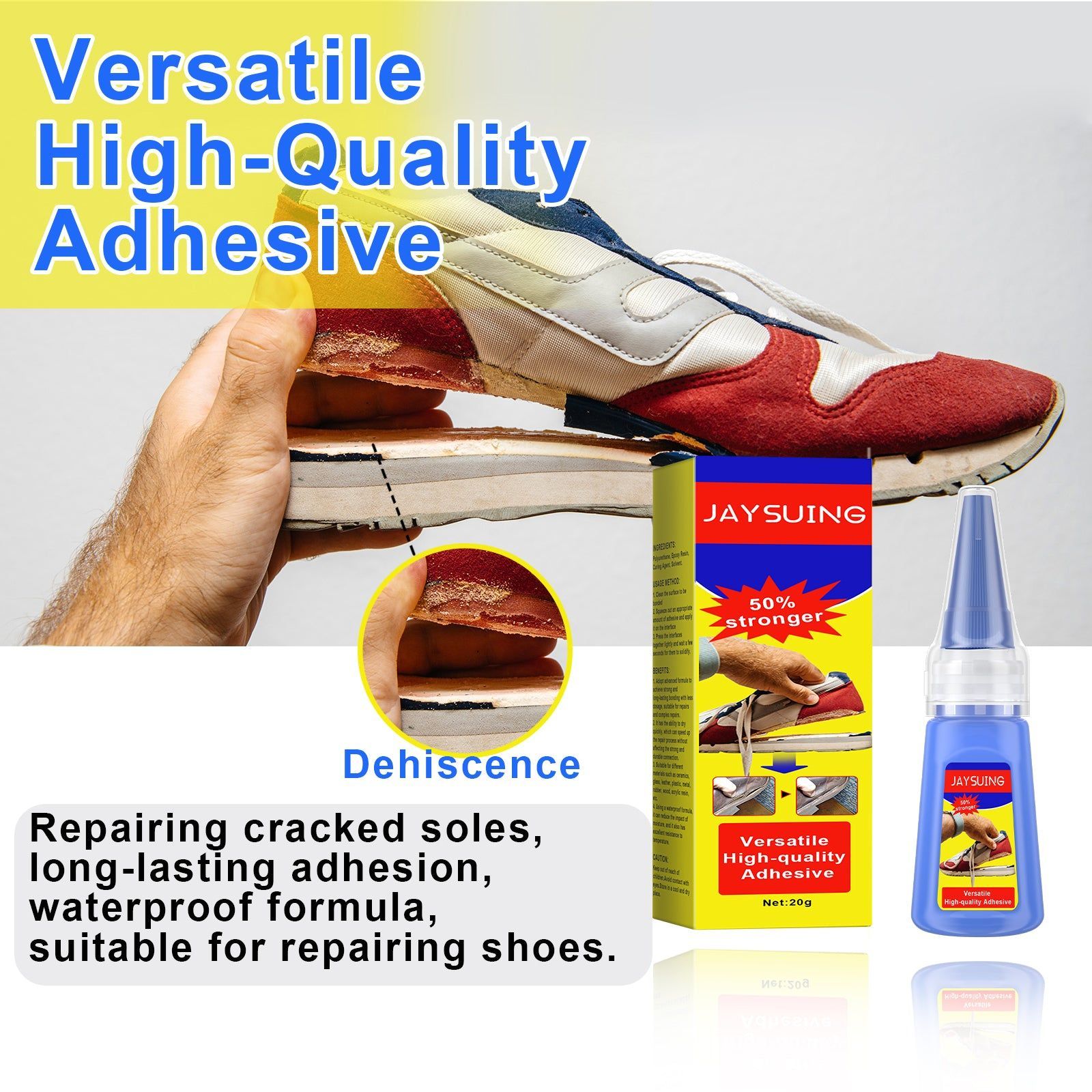 401 Glue, Multifunctional Waterproof Adhesive for Leather, Glass, Tile, and Household Repairs ,20g