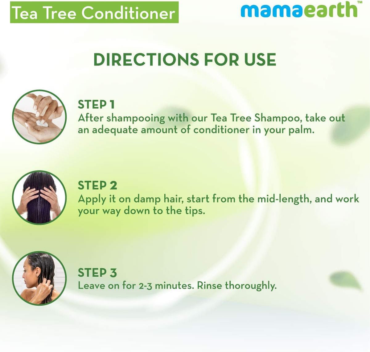 MAMAEARTH Tea Tree Conditioner For Dandruff Free Hair With Tea Tree & Ginger Oil, 250 Ml