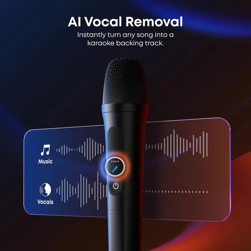 Anker Soundcore Rave 3S Bluetooth Party Speaker with Wireless Mics, A31A3012