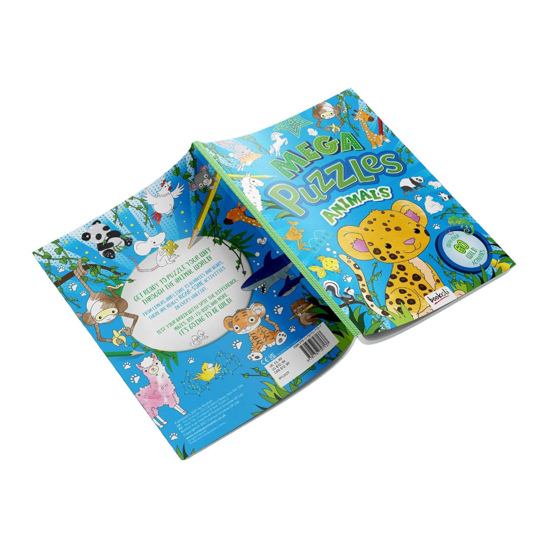 Bookoli Mega Puzzles Animals Activity Learning Book