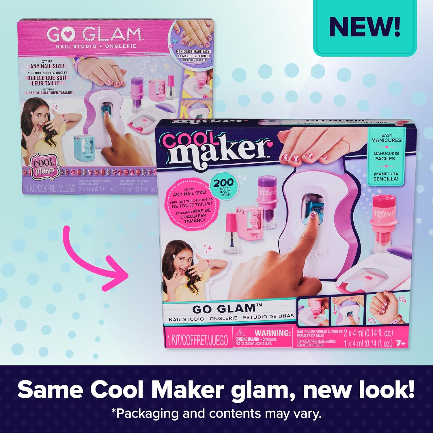 COOL Maker POPSTYLE Bracelet Maker Kit, 1 Machine With Storage, 170 Beads And 22 Reusable Elastic Bands