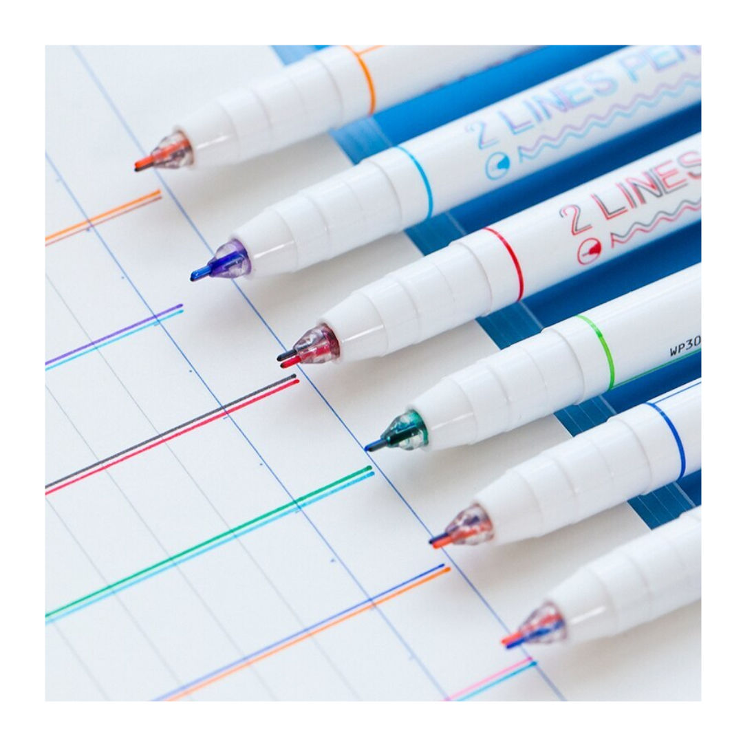 RSC 2-Line, Colour Pen Set, 6 Pieces, P21-213