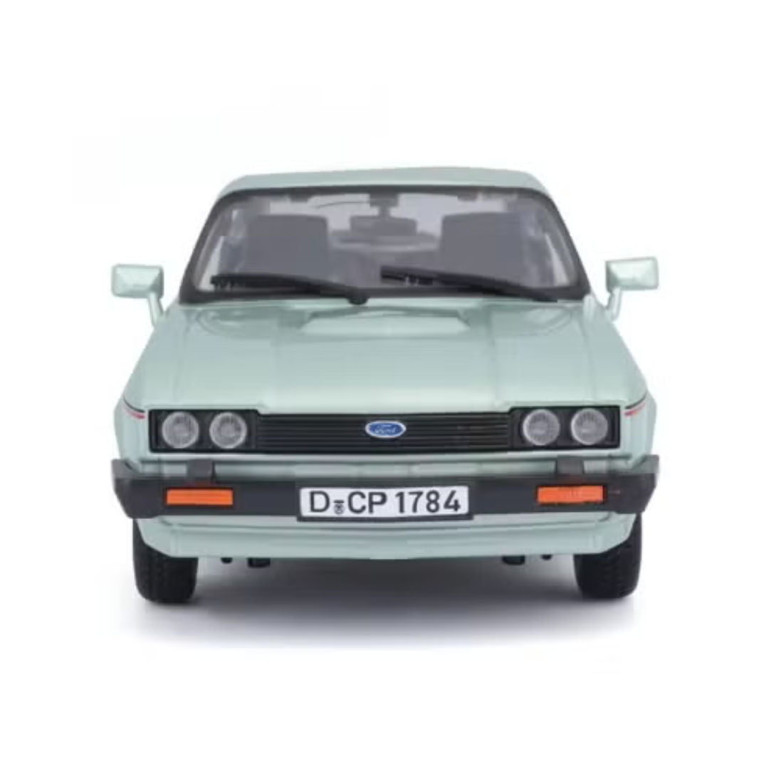 Bburago 1982 Ford Capri GT, Die-Cast Car, 1:24, Green