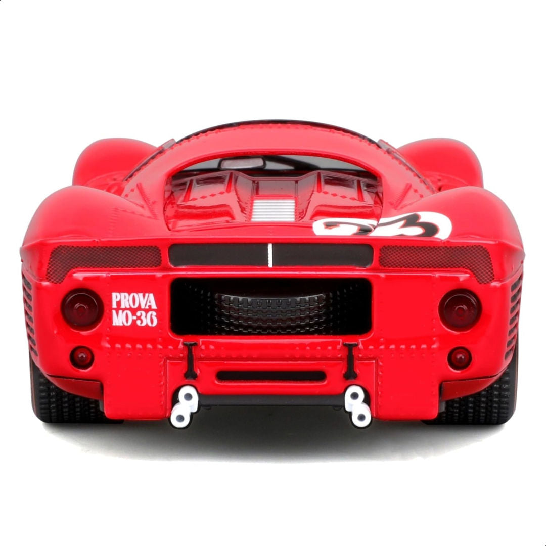Bburago Racing Ferrari 330 P4 Daytona Die-cast Metal Kit (1:24, 43 Parts, Red), 14+ years