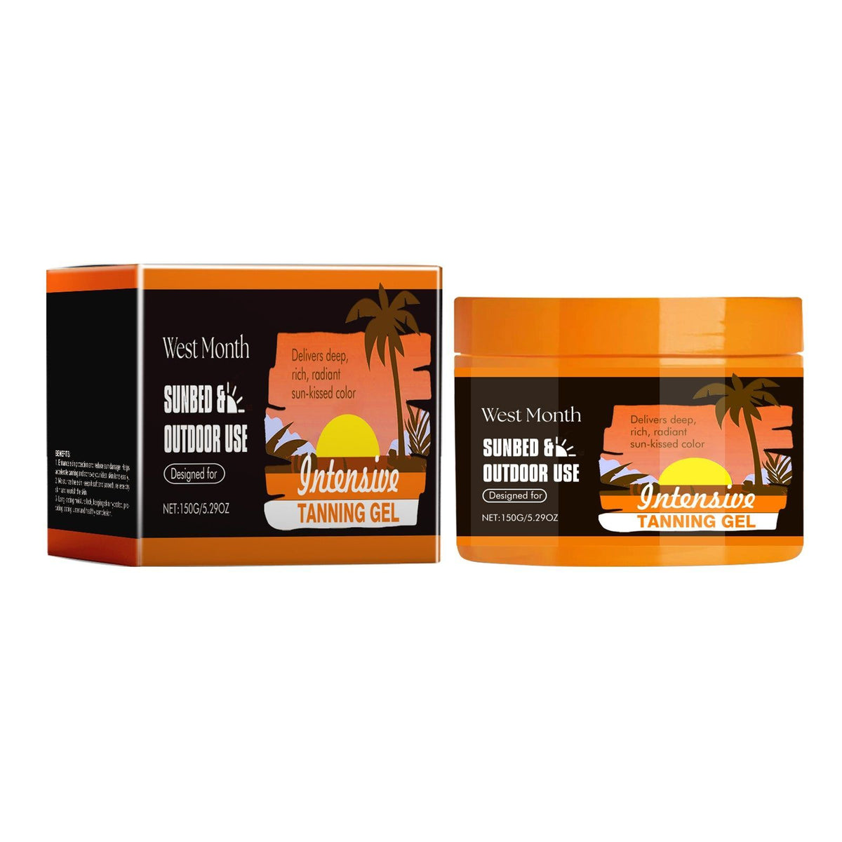 Carrot Black Gel for Body Care, Tanning, Moisturizing, Summer Outdoor Skin ,150g