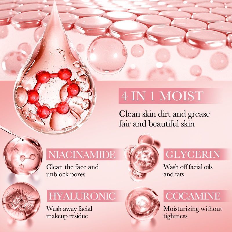 4-in-1 Multi-Effect Facial Cleanser Deep Pore Cleansing Face Wash - SD40701