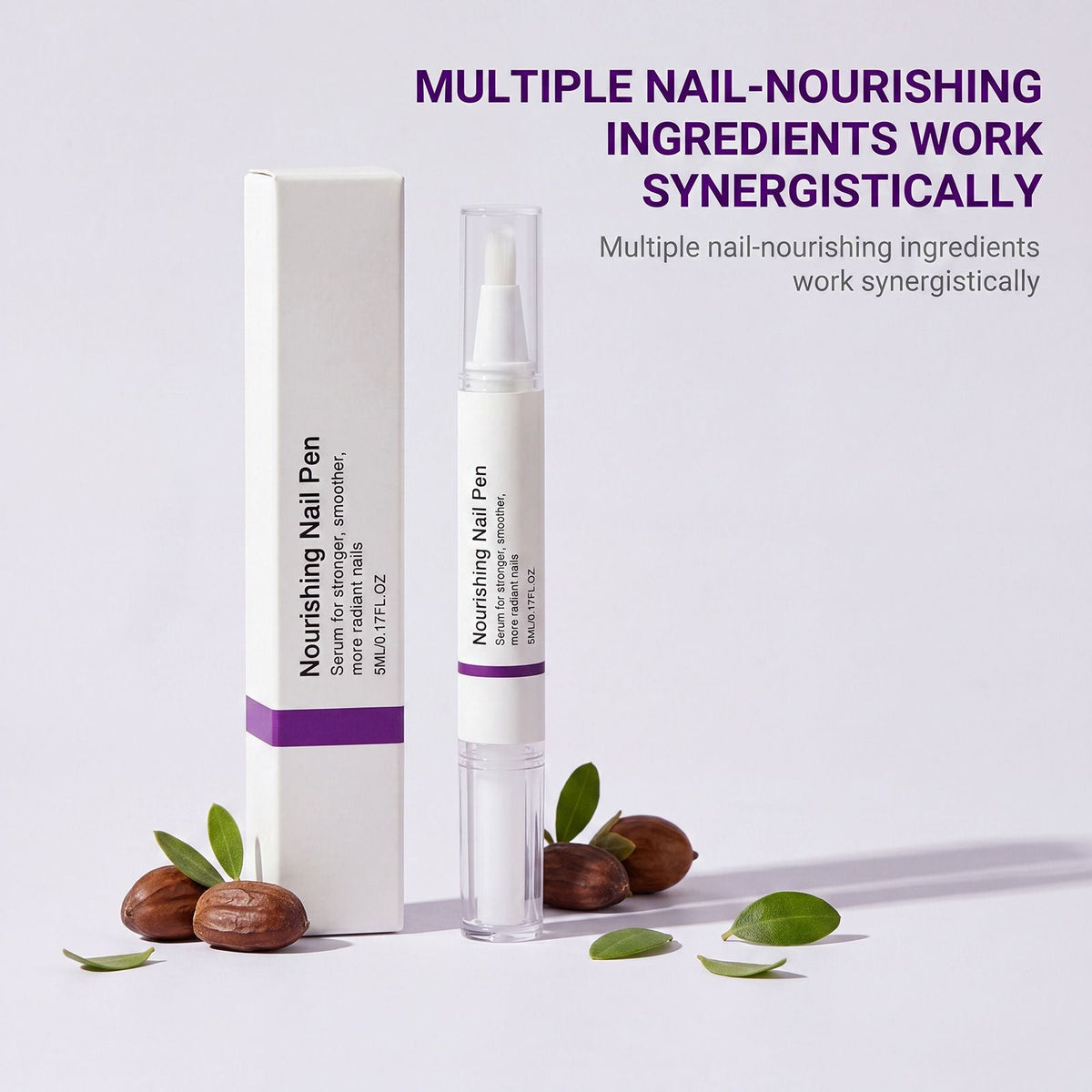 Nourishing Nail Pen, Cuticle Care Nutrition Oil Pen, Portable Manicure Nail Edge Treatment Oil for Hand & Nail Daily Care, 5ml