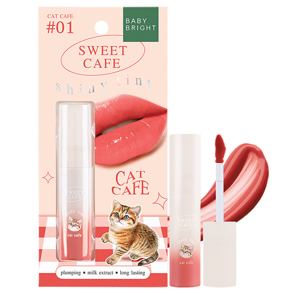 SWEET CAFE SHINY TINT 2.8G BABY BRIGHT (M) #01 CAT CAFE