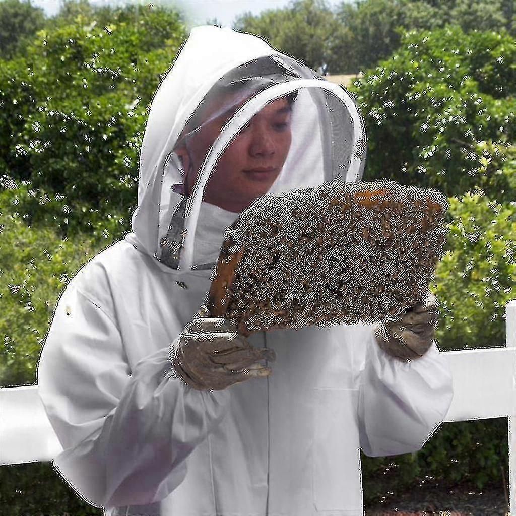 Professional Beekeeper Suit Bee Keeping All Body Hooded Beekeeping Coat New zxin