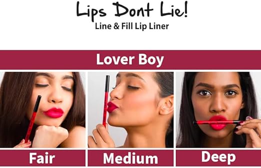 Nykaa lips Don't Lie Lip liner Lover Boy08