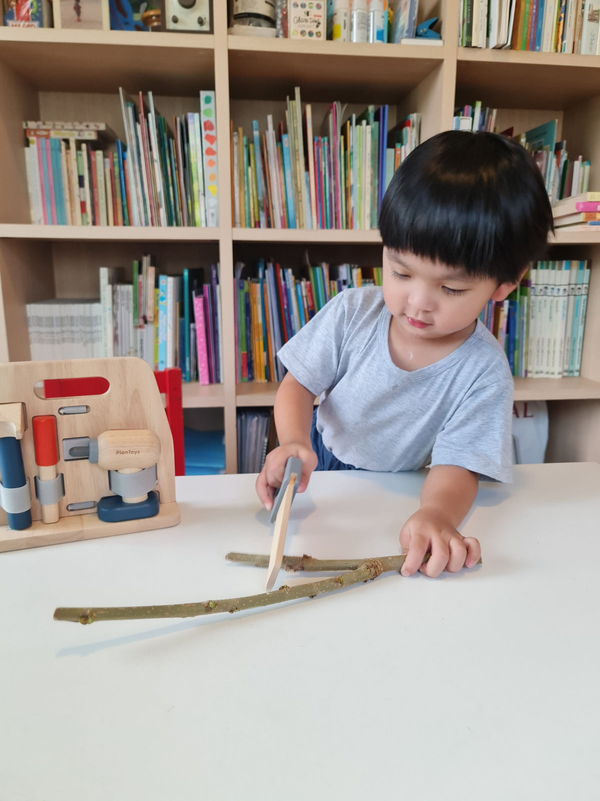 PlanToys Handy Carpenter Set — Wooden Tool Set