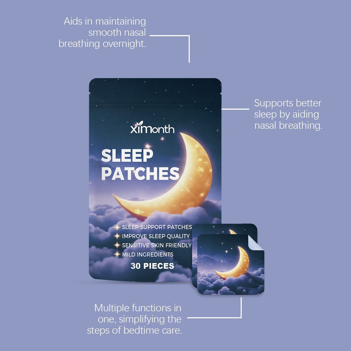 Sleep Care Patches Night Relaxation Stickers 30pcs