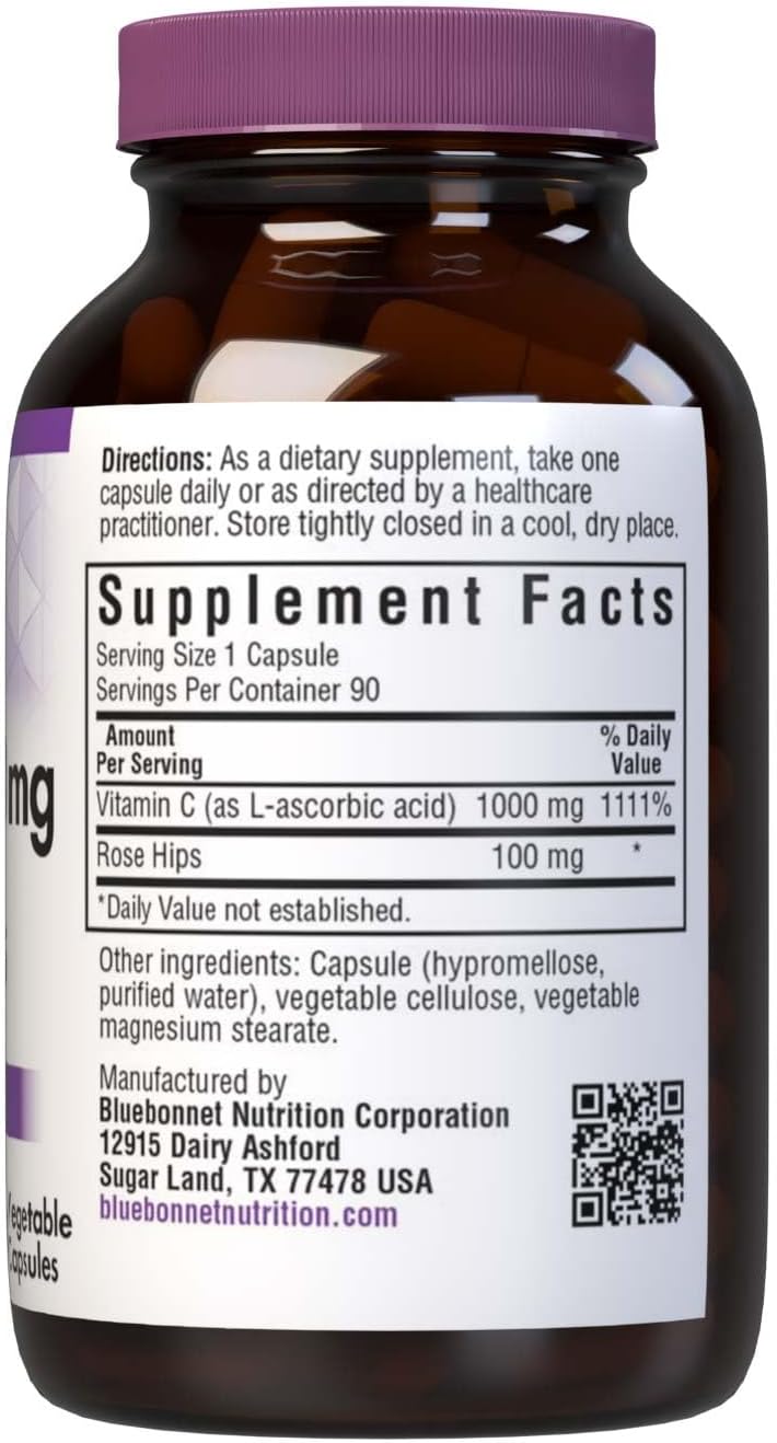 BlueBonnet VIT C1000MG+ROSEHIPS 90S