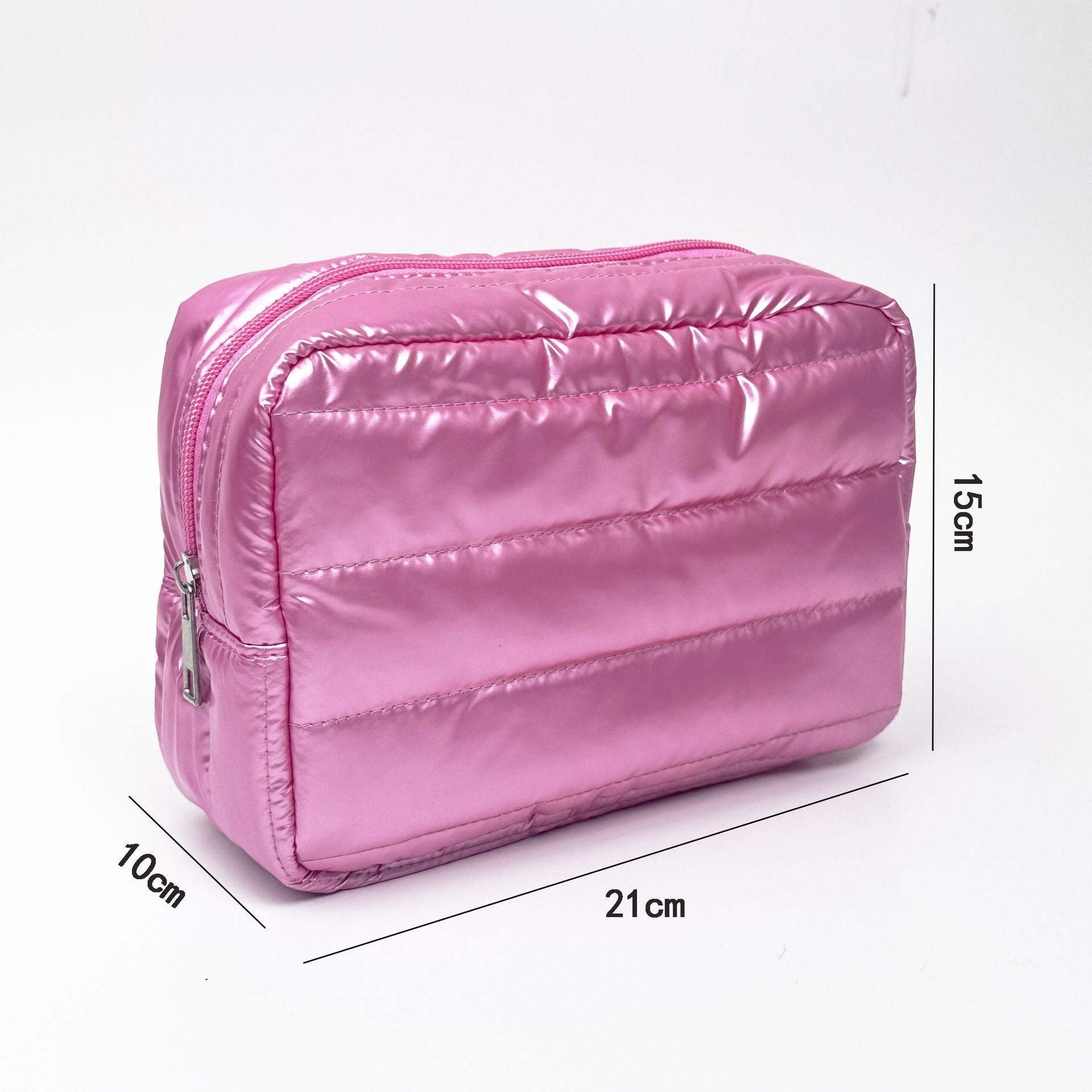 Quilted Travel Makeup Organizer Pouch