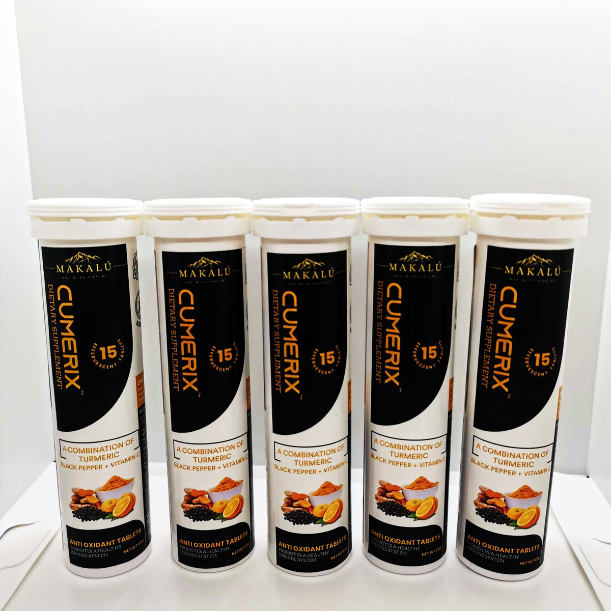 Makalu CUMERIX, curcumin turmeric supplement - Pack of 5