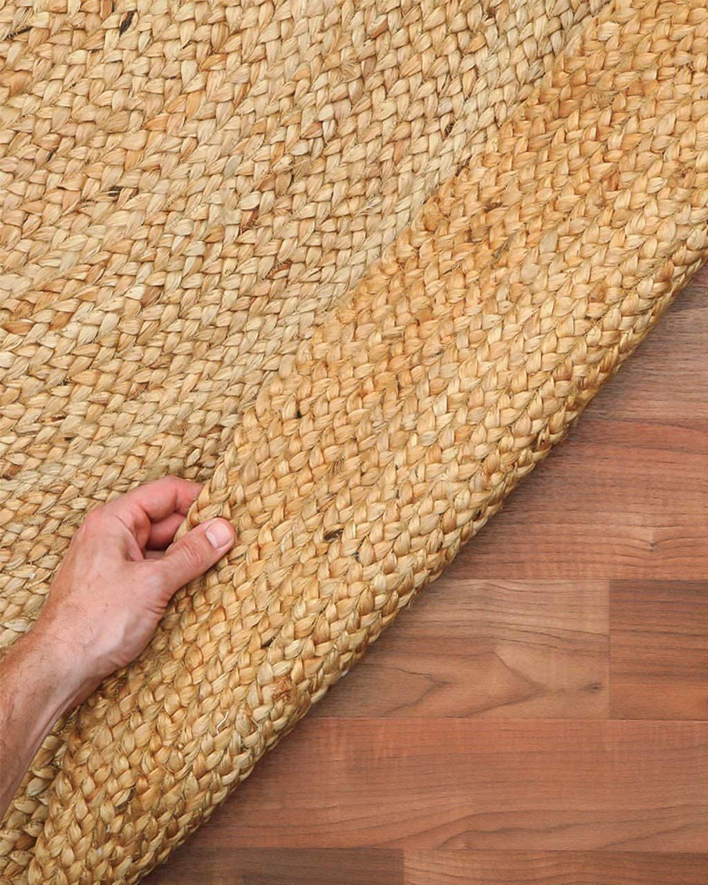 AIESY® Modern D Shape Handwoven Home Jute Rug
