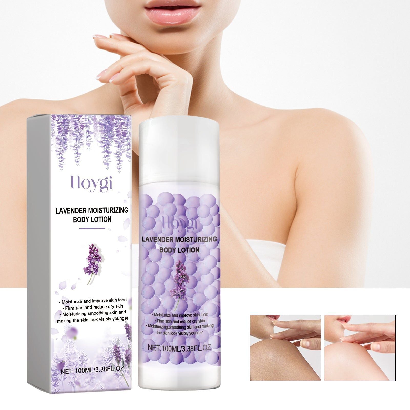 Lavender Moisturizing Body Lotion, Hydrating, Whitening, Smooth Skin, Elegant Fragrance ,100ml