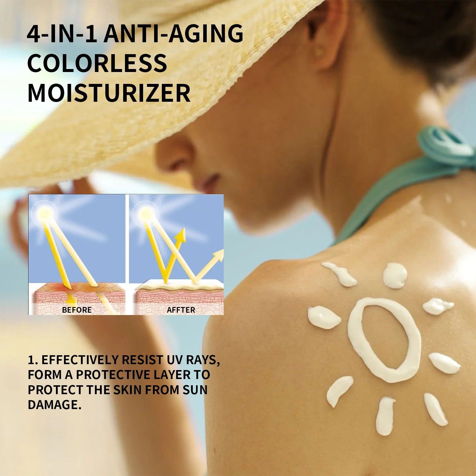 4-In-1 Anti-Aging Defense Moisturizer, UV Protection, Brightening, Hydrating ,48g