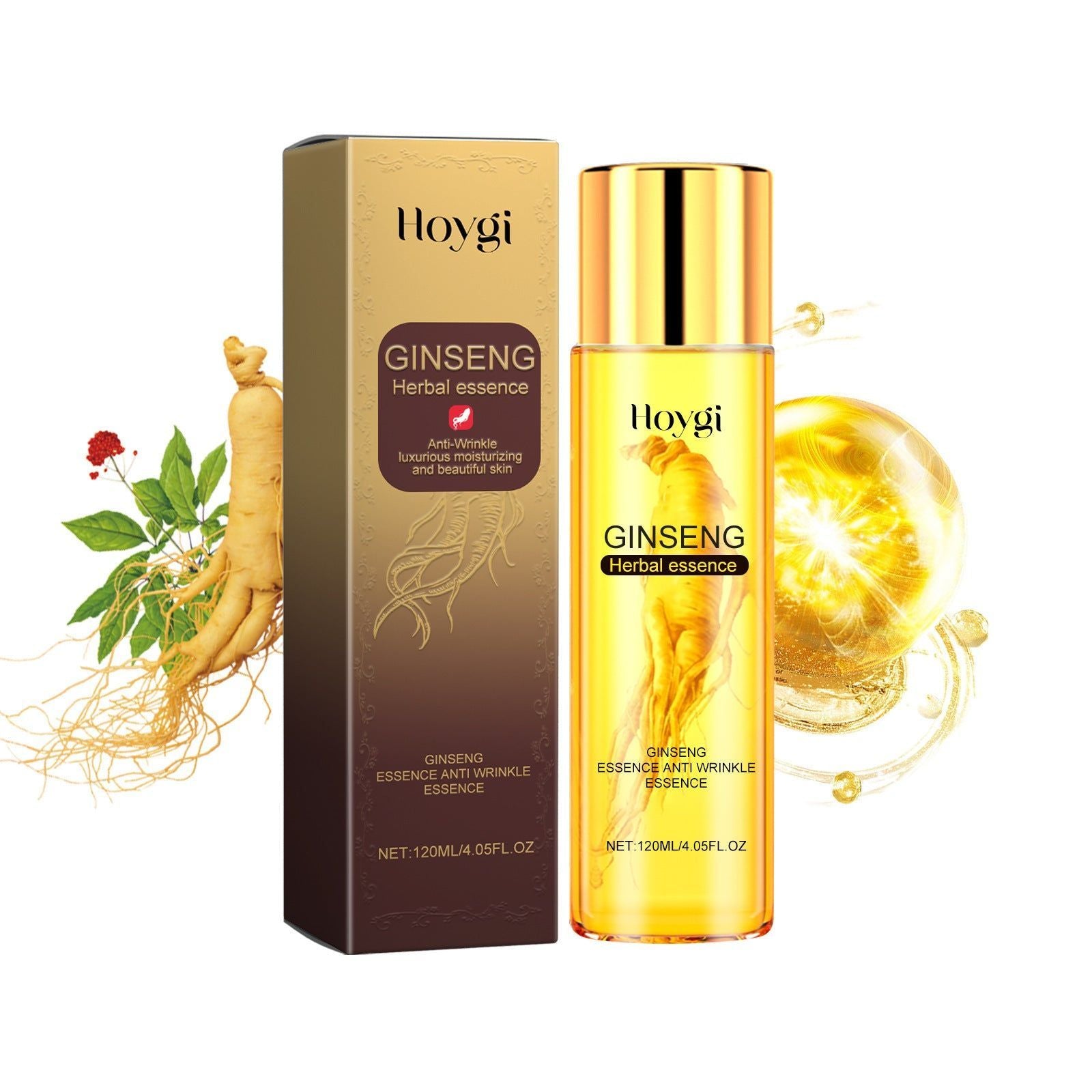 Revitalize Skin with Ginseng Anti-Wrinkle Essence, Deep Moisturizer, Fine Line Repair ,120ml