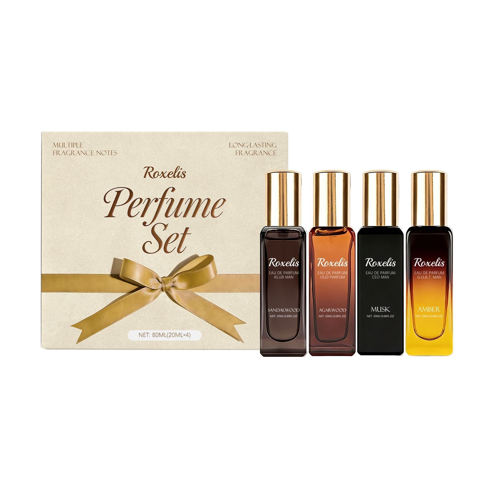 20mlx4 Womens Perfume Set with Floral and Travel Size