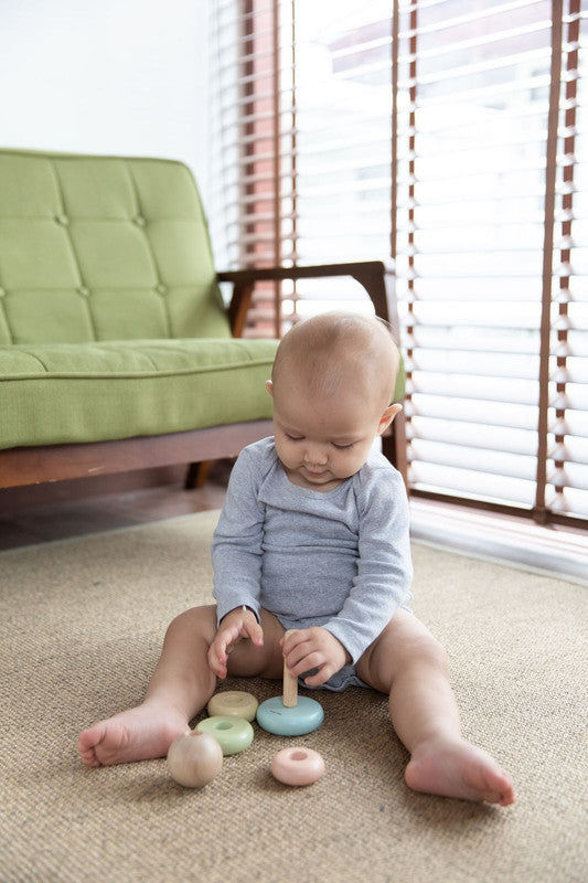 PlanToys First Stacking Ring — Wooden Baby Toy