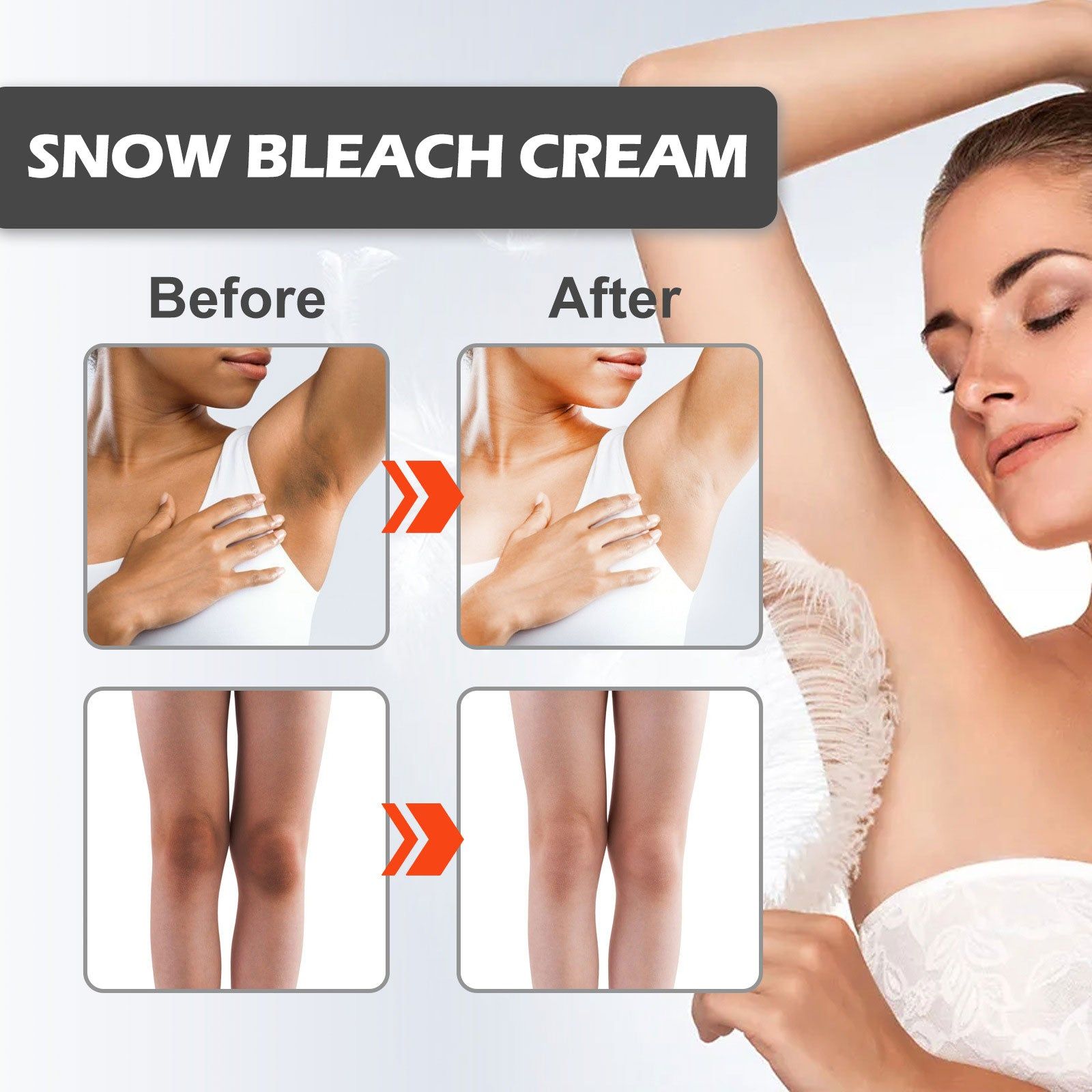 Brightening Skin Cream for Elbows, Knees, Armpits, Dark Spots, Moisturizing, Glow ,30ml