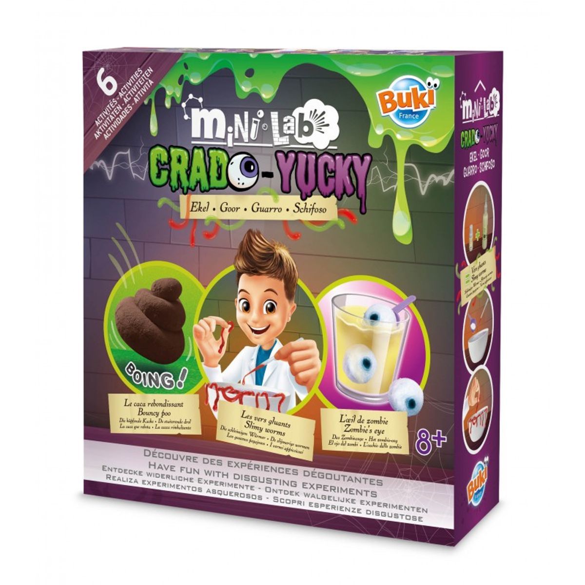 Buki France Mini Lab Yucky Science Kit, (6 Experiments)