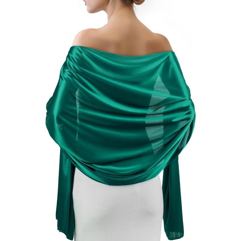 Silver Shawl Wrap for Women Wedding, Bridesmaid & Evening