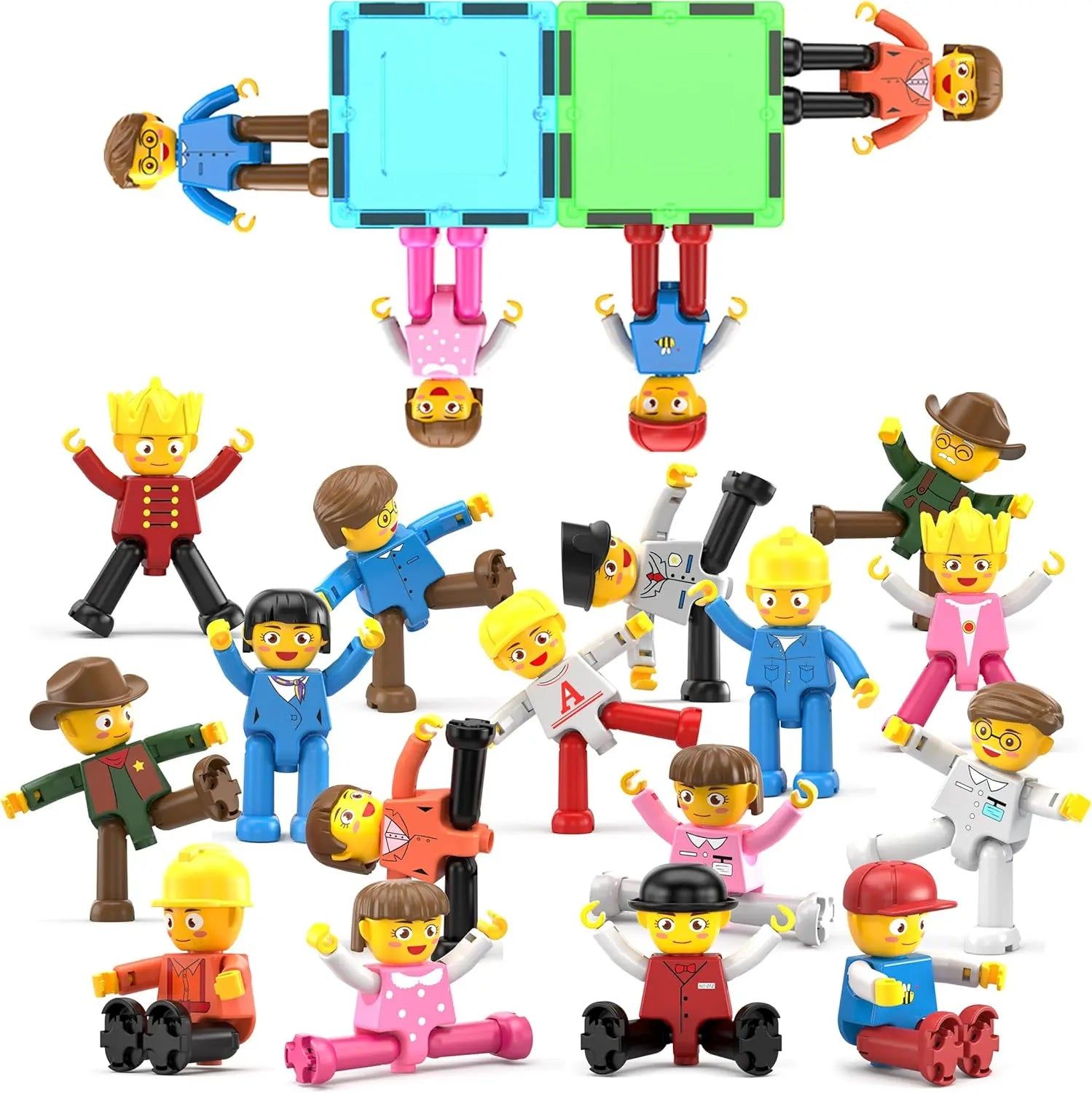16 Character Figures Set – PicassoTiles